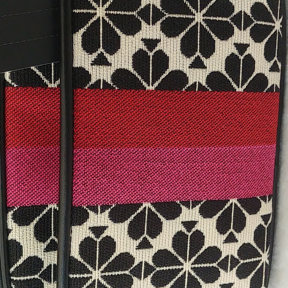 Kate Spade Flower Jacquard Stripe Crossbody Bag - Picture 7 of 17